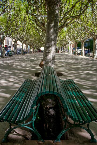 El paseo de Joan Brudieu es la vía peatonal que separa el centro histórico del ensanche en la localidad leridana de la Seu d’Urgell. 