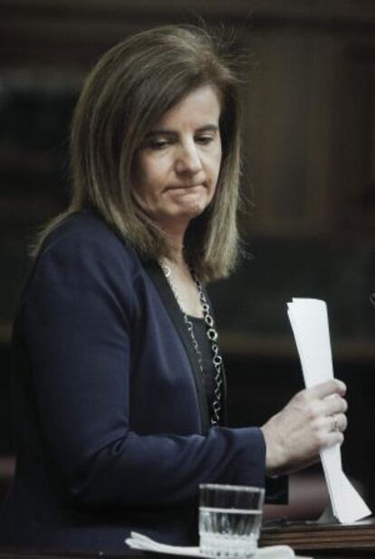 La ministra de Empleo y Seguridad Social, Fátima Báñez.