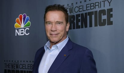 El actor Arnold Schwarzenegger en la presentación de la última temporada de 'El Aprendiz'.