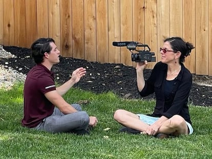Alexandra Pelosi speaks with one of the people who stormed the Capitol in 2021 in an interview for the documentary 'The Insurgents Next Door.'