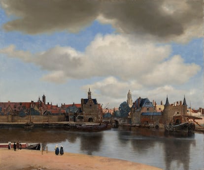 Obra 'Vista de Delft' de Johannes Vermeer.