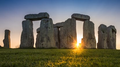 The Stonehenge monument. 