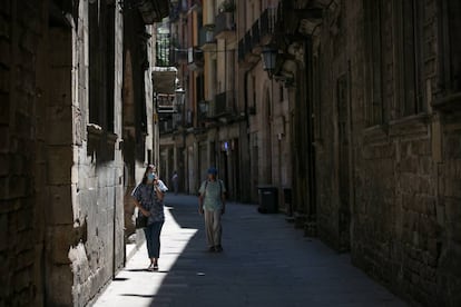 El carrer Montcada de Barcelona.