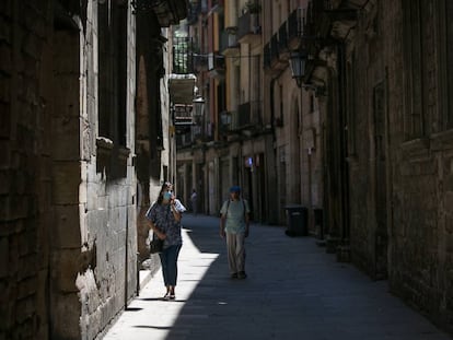 El carrer Montcada de Barcelona.