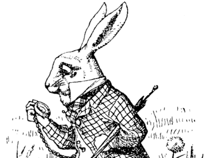 El conejo blanco, según una ilustración de John Tenniel en 'Alicia en el país de las maravillas'.