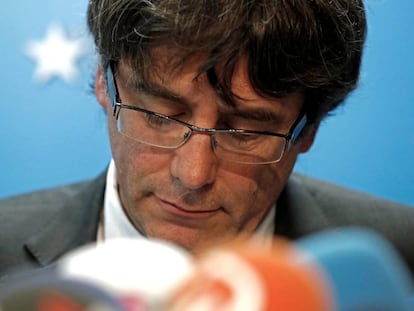 Carles Puigdemont en Bruselas.