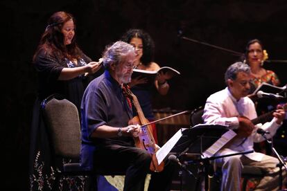 Jordi Savall en un concert al Grec.