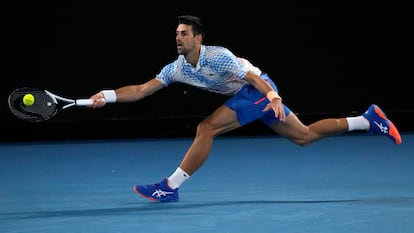 Djokovic, durante la final.