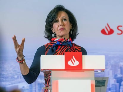 La presidenta del Banco Santander, Ana Botín. 