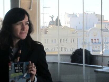 La novelista y exministra de Cultura &Aacute;ngeles Gonz&aacute;lez-Sinde, en la presentaci&oacute;n de su libro en Valencia.