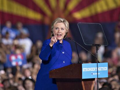 Hillary Clinton, durante un mitin el pasado 2 de noviembre.