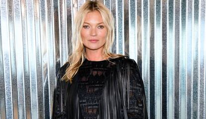 Kate Moss en un desfile en Nueva York, en septiembre de 2018.