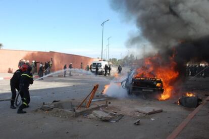 Las protestas del 20 de febrero en varias ciudades de Marruecos acaban con incidentes violentos