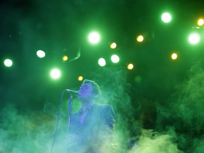 Iván Ferreiro durante un concierto en Madrid