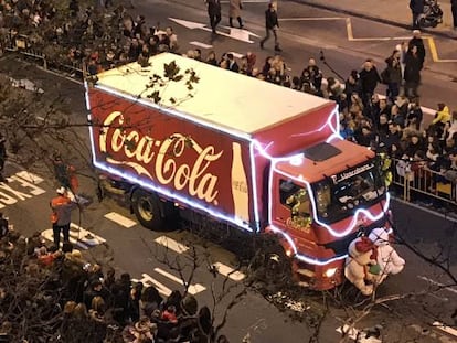 Coca Cola en la cabalgata de Zaragoza