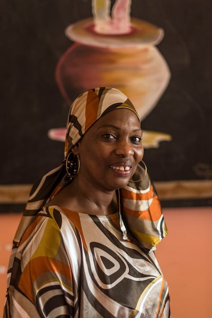 Latifa Guey, directora del centro sociocultural Grand Dakar, en junio de 2023.