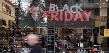 Un escaparate en el &#039;Black Friday&#039;.