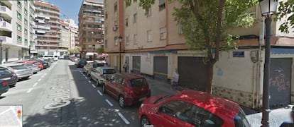 Calle Rubén Vela, donde se ha producido el crimen.