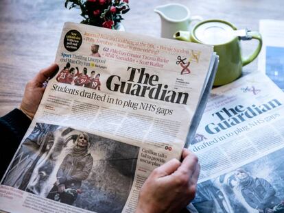 Primer ejemplar de The Guardian en formato tabloide.