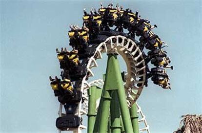 Una de las atracciones del parque temático Isla Mágica de Sevilla.