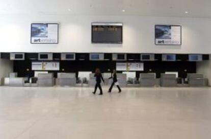 Sala de facturación de la terminal del aeropuerto de Ciudad Real.