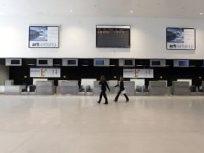 Sala de facturaci&oacute;n de la terminal del aeropuerto de Ciudad Real.