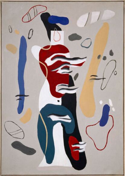 <i>Cuadro con pequeñas llamas</i>, de 1931. Museu Fundación Juan March, Palma.