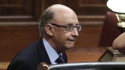 Cristobal Montoro, en el Congreso.