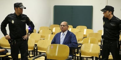 Díaz Ferrán, este miércoles en la Audiencia Nacional.
