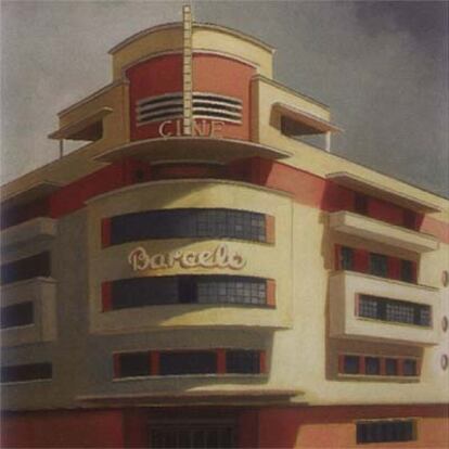 &#39;Cine Barceló&#39; (2005), óleo de Damián Flores Llanos.