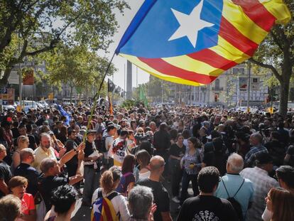 Aniversari de l'1-O als Jardinets de Gràcia.