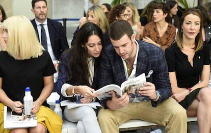 Álex Lequio Obregón y Francisca González en Madrid en octubre de 2017.