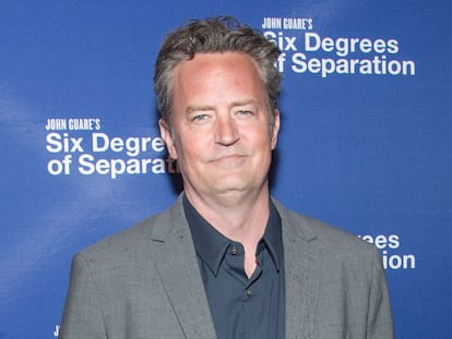 O ator Matthew Perry em abril de 2017, em uma estreia em Nova York.