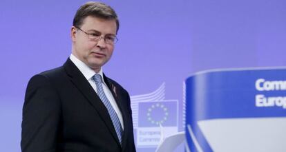 El vicepresidente de la Comisión, Valdis Dombrovskis.