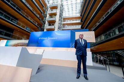 El consejero delegado de Endesa, José Bogas, durante la Junta General de Accionistas 2023 de Endesa.