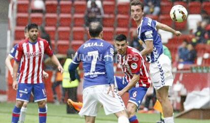 Imagen del disputado Sporting-Leganés.