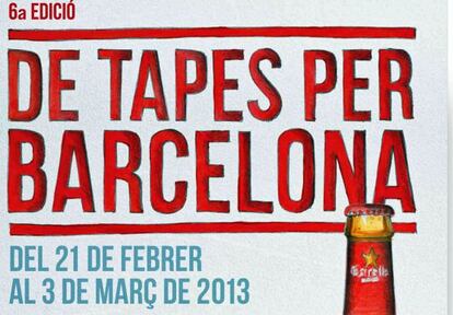 Cartel de la sexta edición de 'De tapes por Barcelona'.