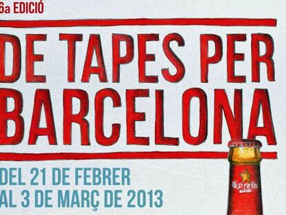 Cartel de la sexta edición de 'De tapes por Barcelona'.