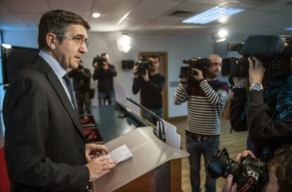 El secretario general del PSE, Patxi López.