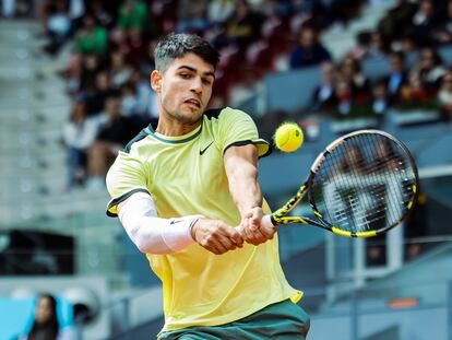 DVD 1208 26/4/2024).  Madrid, España.

MUTUA MADRID OPEN
 Alexander Sevchenko VS Carlos alcaraz/ INMA FLORES