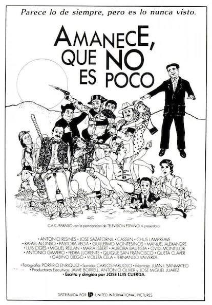 Cartel de la película 'Amanece, que no es poco', de José Luis Cuerda.