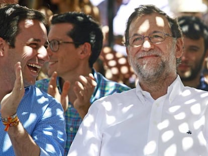 Mariano Rajoy, este miércoles, en un acto en Soller (Mallorca).