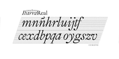 Ibarra Real, fuente tipográfica, del diseñador Alberto Corazón.