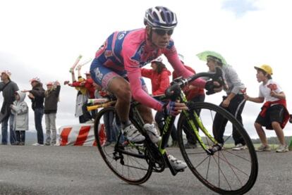 Damiano Cunego, durante la etapa en Gap.
