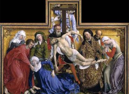 <i>El descendimiento,</i> obra de Roger van der Weyden.