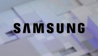 Logo de Samsung con fondo de IA