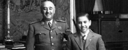 Arturo Pomar, junto al general Franco, en 1946.