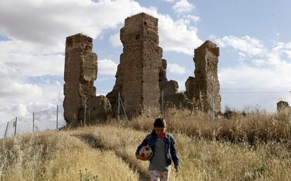 Ruinas de una edificación del antiguo pueblo de Polvoranca en Leganés (Madrid).