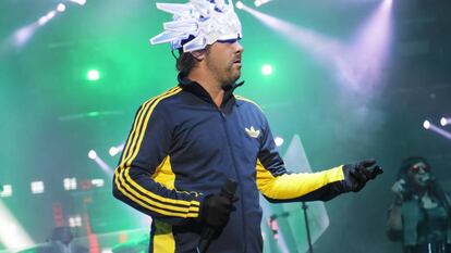 Jay Kay, el cantante de Jamiroquai, en un concierto en Marbella, en julio.