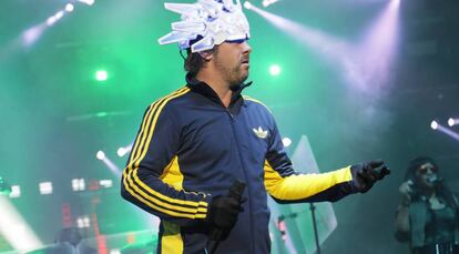 Jay Kay, el cantante de Jamiroquai, en un concierto en Marbella, en julio.